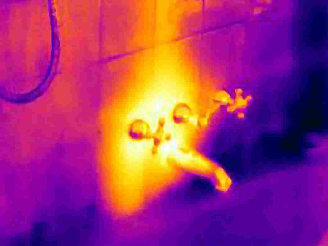 Thermal image of shower